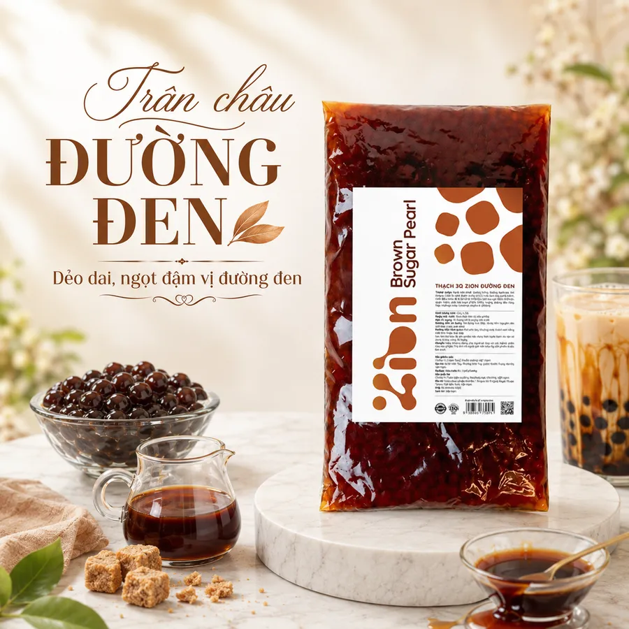 Thạch trân châu đen nâu 3Q Zion